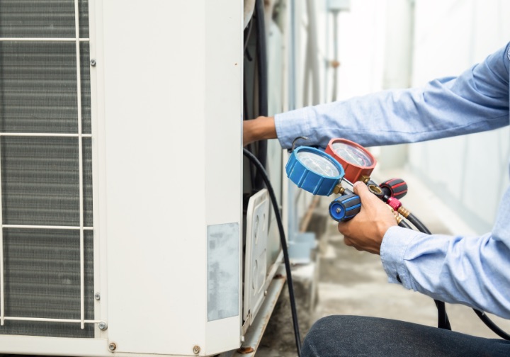 Commercial building with HVAC systems installed by NALK Cooling & Heating.